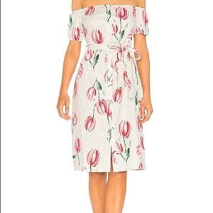 L'Academie X Revolve The Callao Midi Dress Mint Tulip Floral size S‎